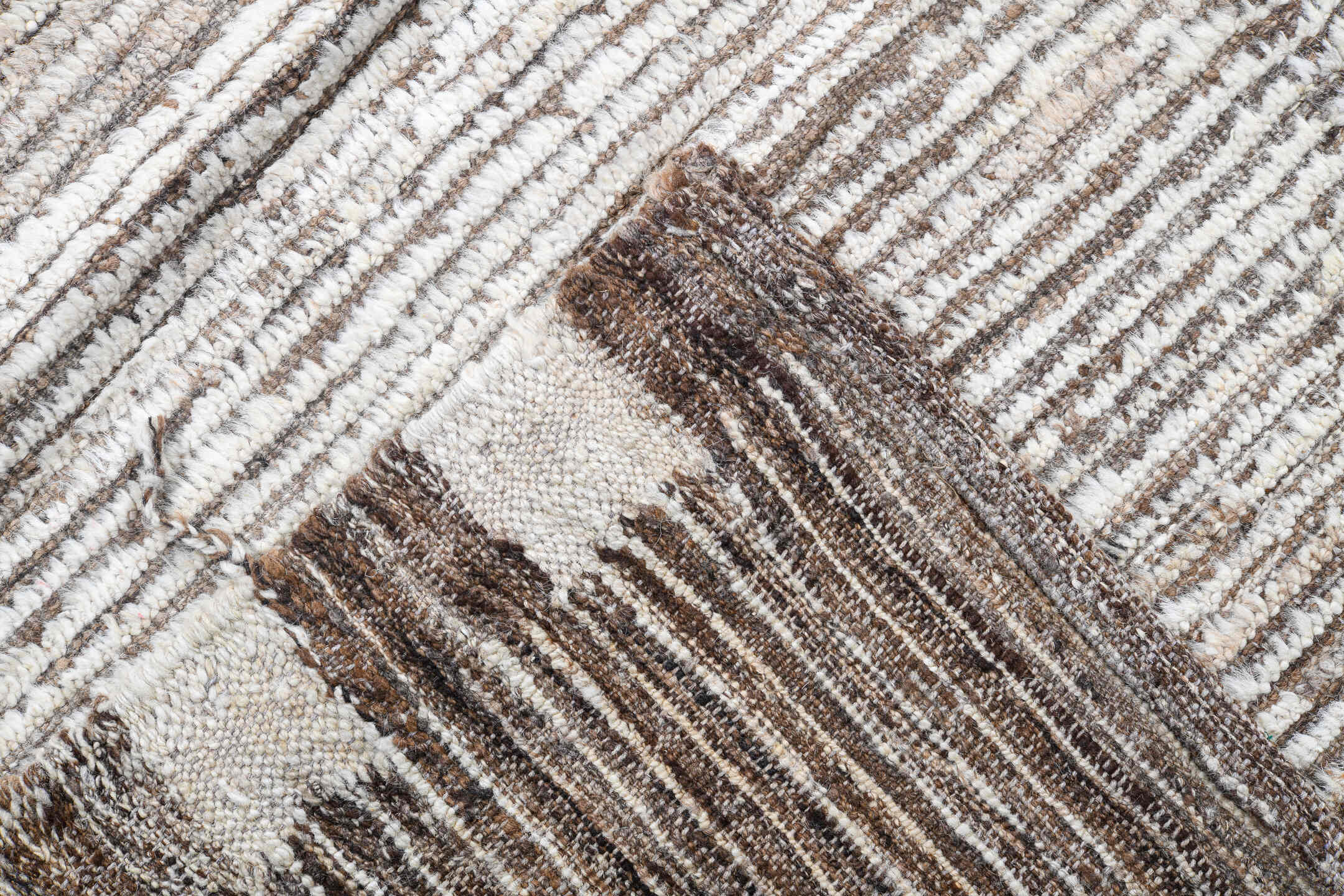 13' x 13' one-of-a-kind handmade vintage Tulu oversize rug. Color palette: ivory, taupe, beige, camel, gray