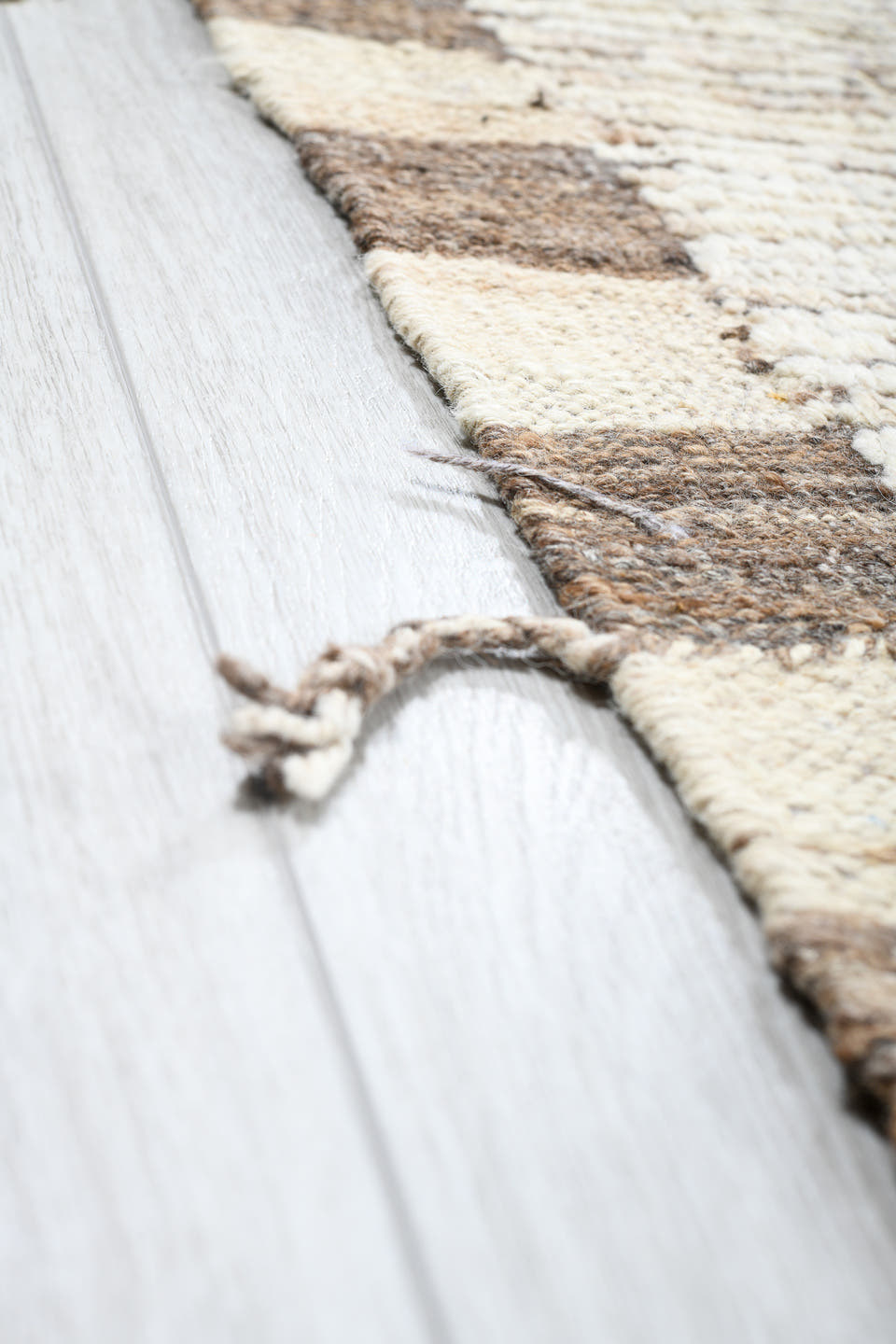 13' x 13' one-of-a-kind handmade vintage Tulu oversize rug. Color palette: ivory, taupe, beige, camel, gray