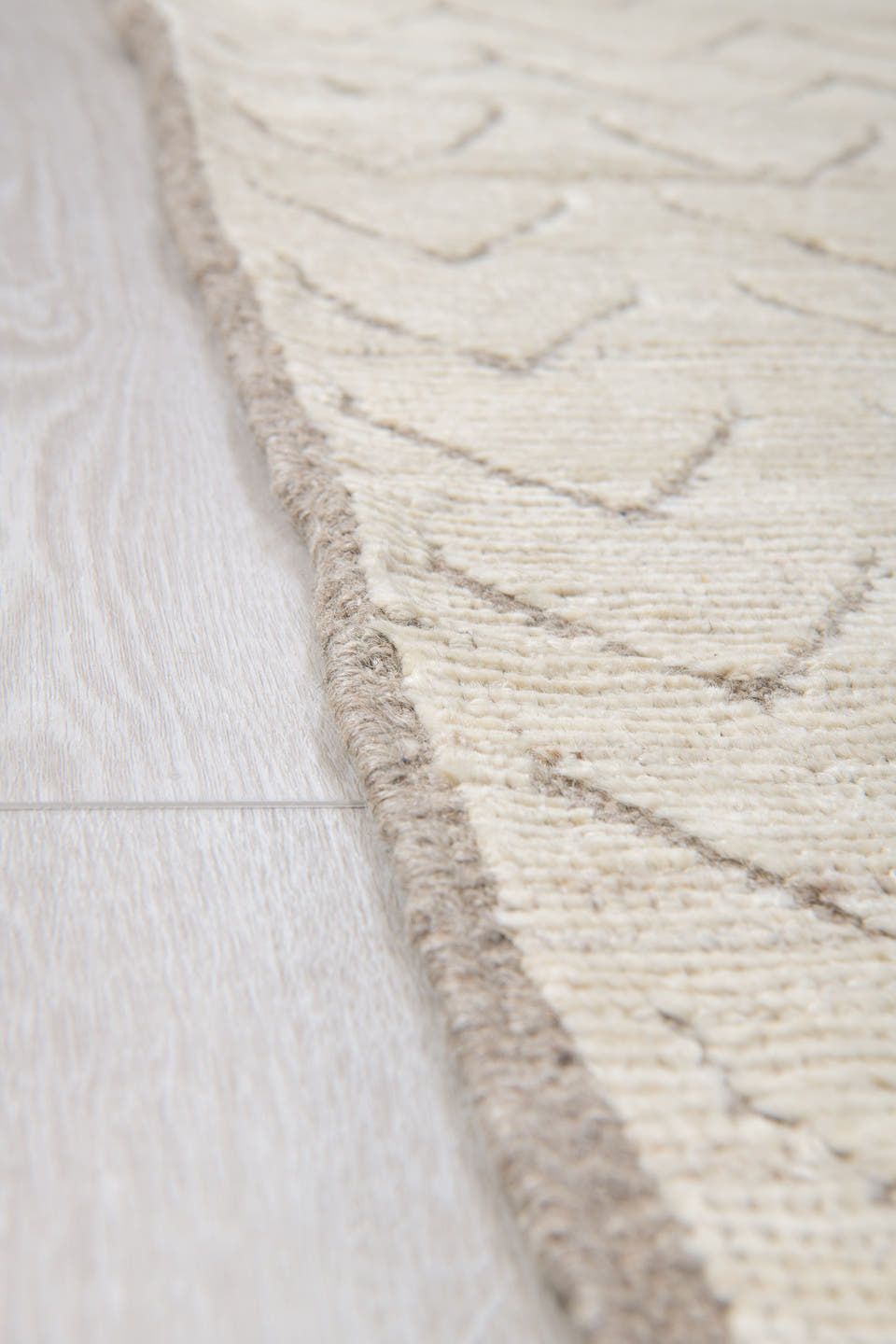 9' x 11' one-of-a-kind handmade vintage Tulu large size rug. Color palette: ivory, taupe, beige, gray
