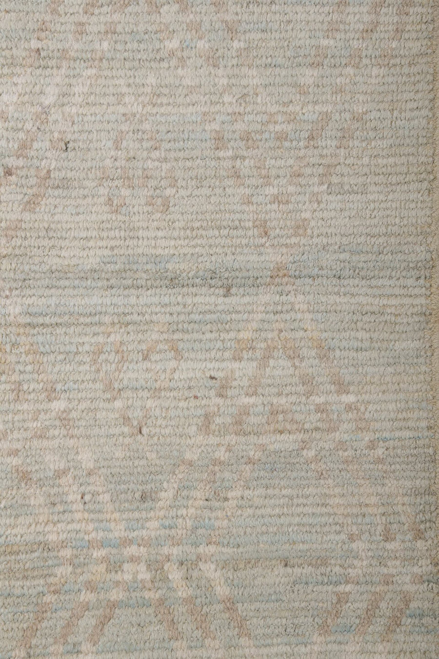 3' x 16' one-of-a-kind handmade vintage Tulu runner rug. Color palette: ivory, cream, beige, taupe, gray