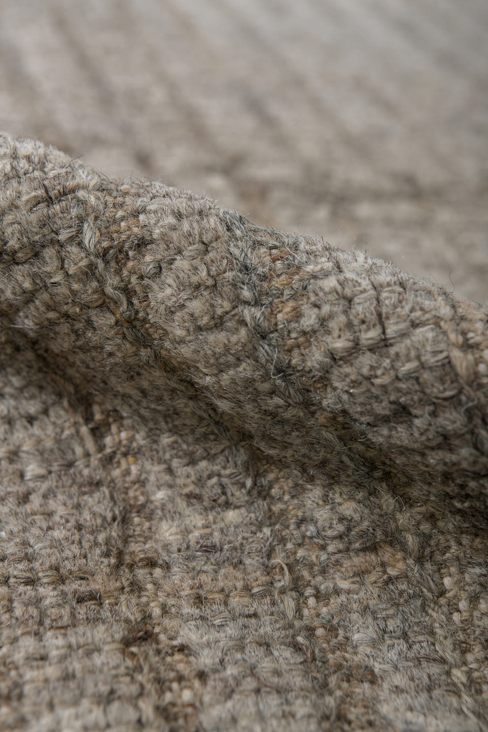 2' x 9' one-of-a-kind handmade vintage Tulu runner rug. Color palette: ivory, taupe, beige, gray