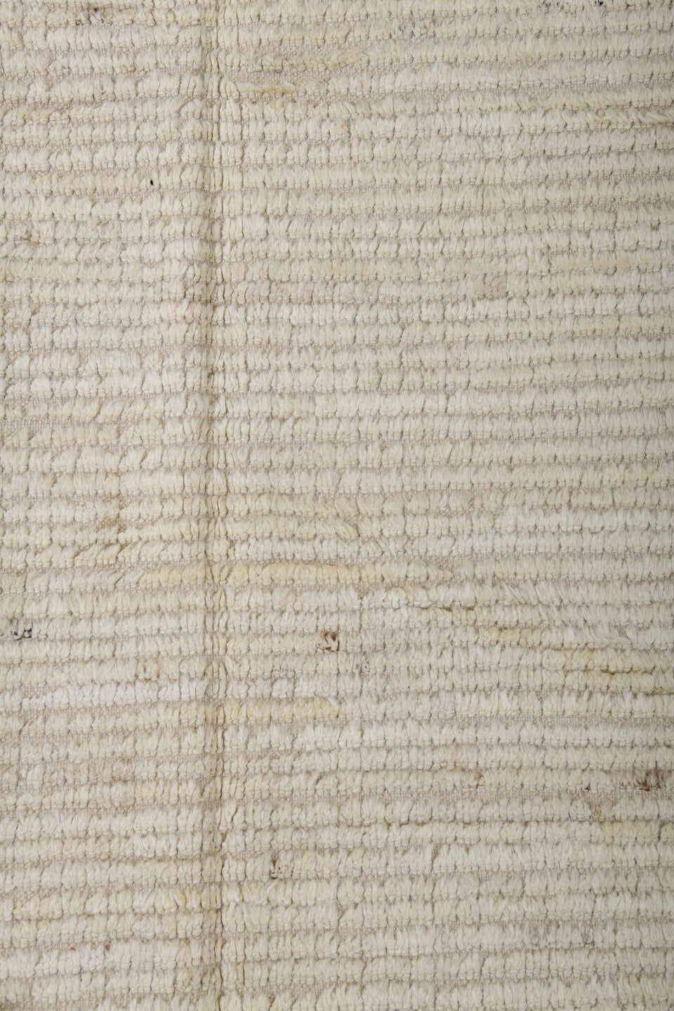 3' x 10' one-of-a-kind handmade vintage Tulu runner rug. Color palette: ivory, cream, beige, taupe, gray