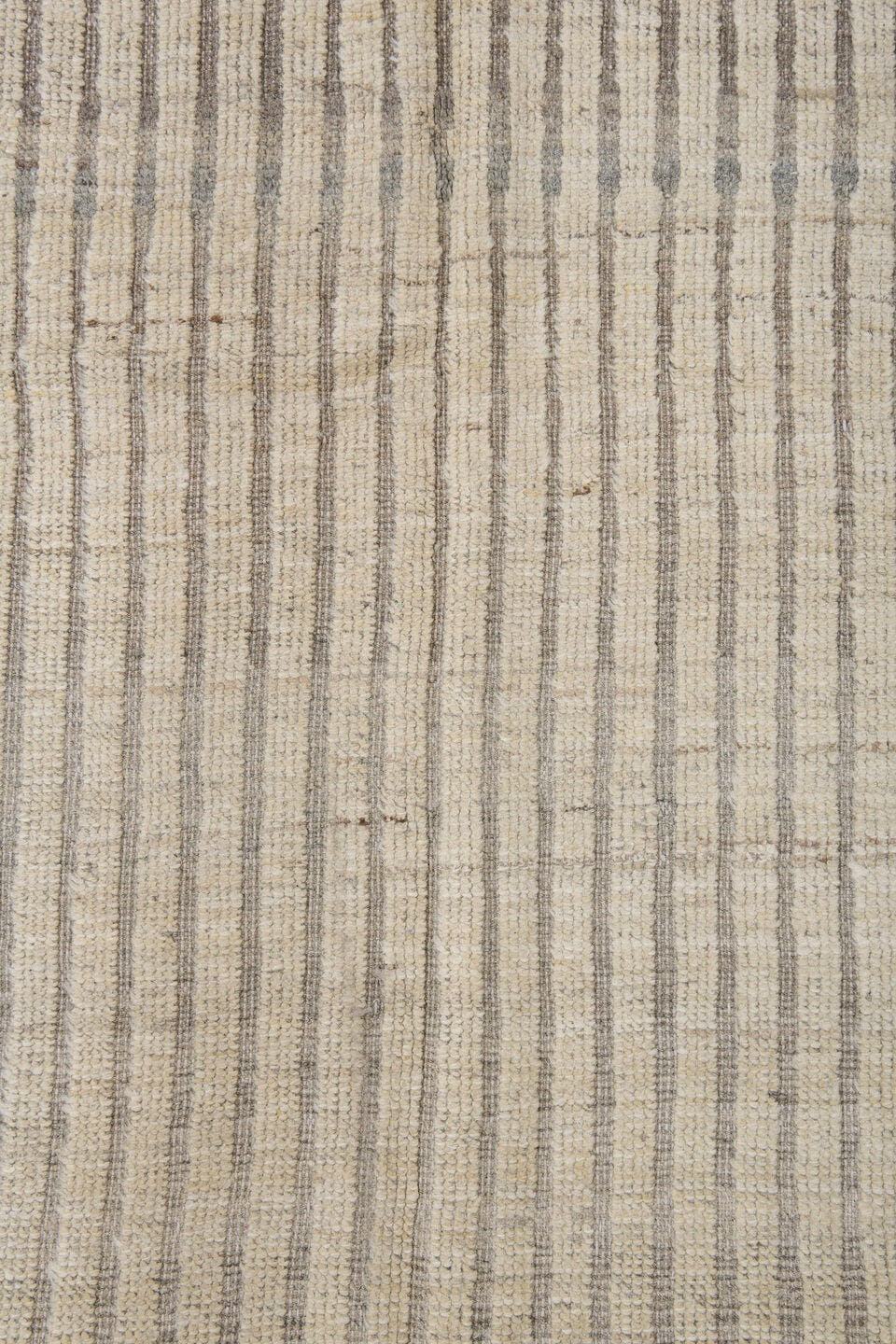 2' x 9' one-of-a-kind handmade vintage Tulu runner rug. Color palette: ivory, taupe, gray, cream, beige
