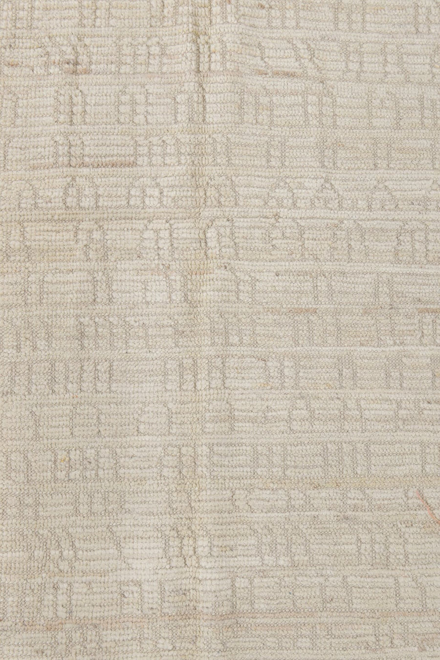 2' x 13' one-of-a-kind handmade vintage Tulu runner rug. Color palette: ivory, cream, beige, taupe, gray