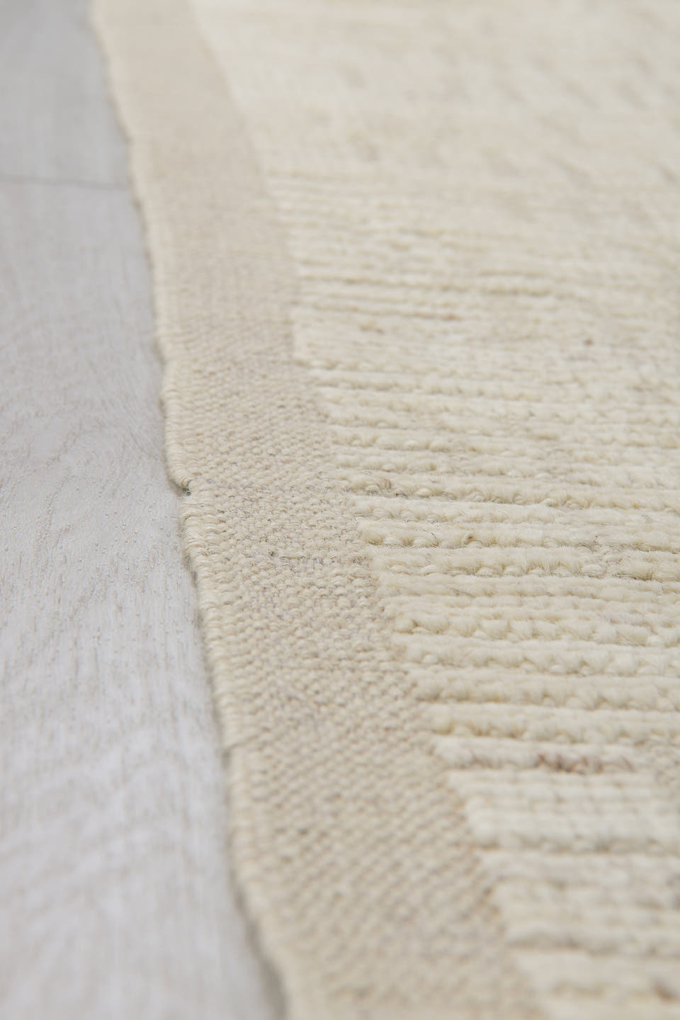 2' x 13' one-of-a-kind handmade vintage Tulu runner rug. Color palette: ivory, cream, beige, taupe, gray
