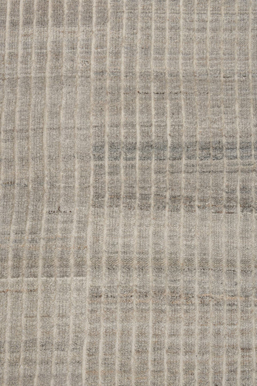 2' x 9' one-of-a-kind handmade vintage Tulu runner rug. Color palette: ivory, gray, taupe, cream, charcoal, beige, black