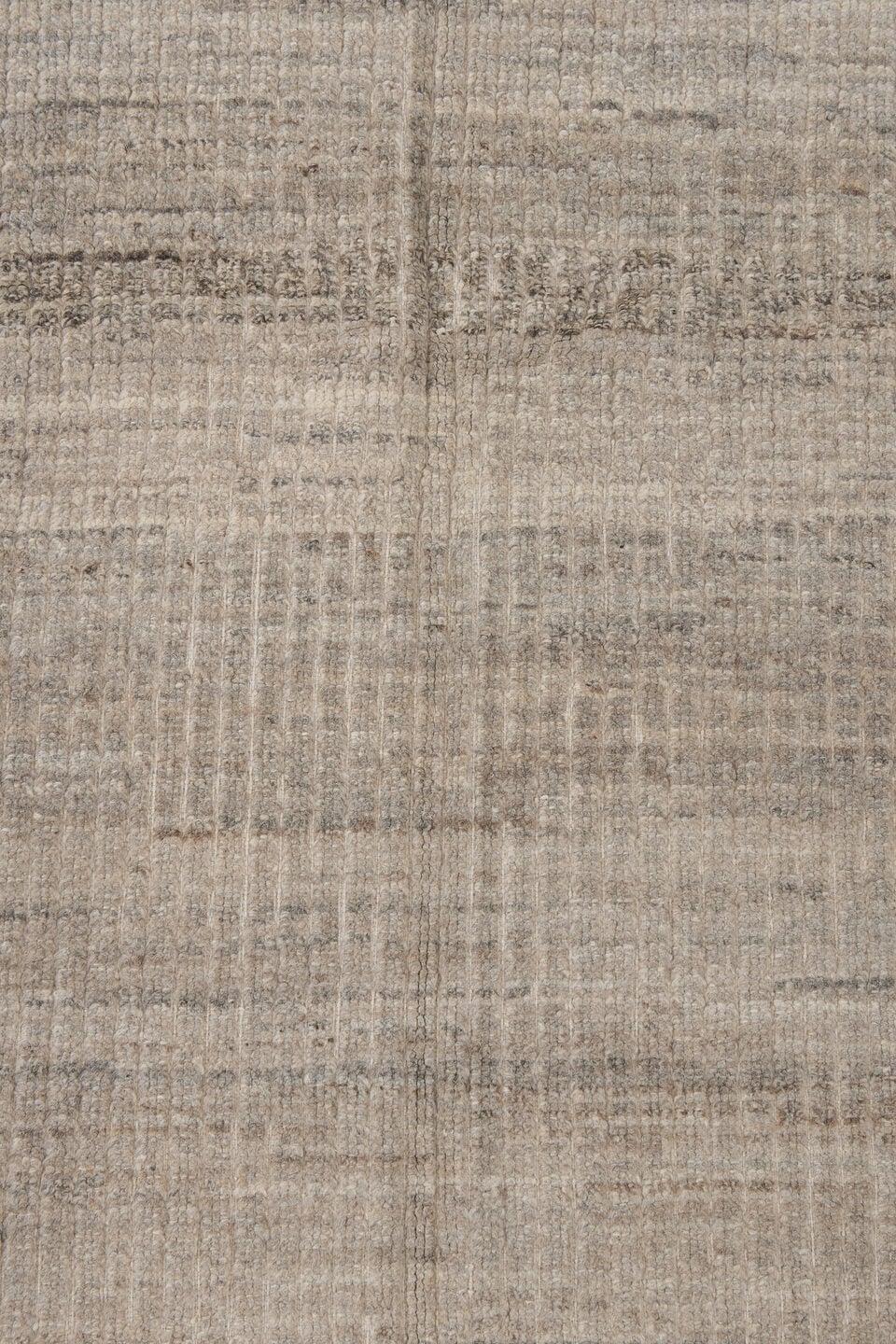 3' x 11' one-of-a-kind handmade vintage Tulu runner rug. Color palette: ivory, taupe, gray, greige, stone, beige