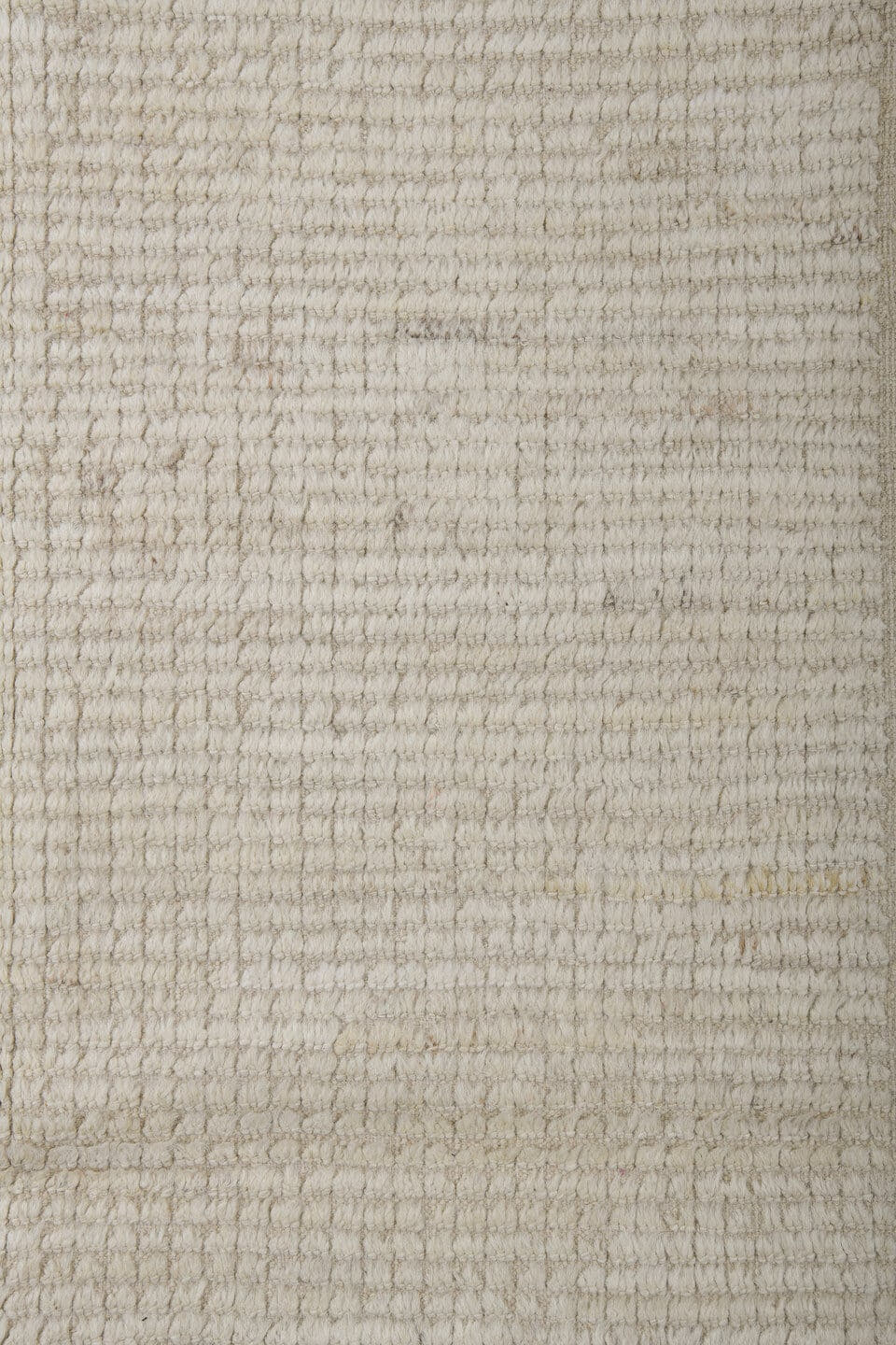 3' x 9' one-of-a-kind handmade vintage Tulu runner rug. Color palette: ivory, cream, beige
