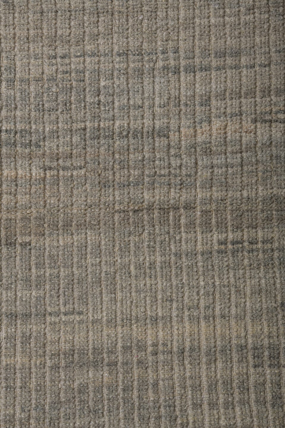 2' x 9' one-of-a-kind handmade vintage Tulu runner rug. Color palette: ivory, taupe, light gray, beige, greige, gray