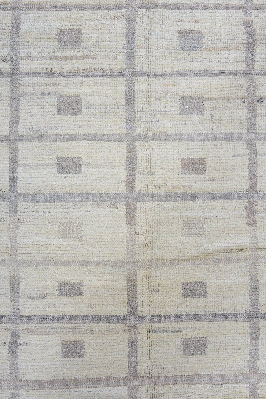 3' x 11' one-of-a-kind handmade vintage Tulu runner rug. Color palette: ivory, taupe, beige, light_gray, gray, light gray
