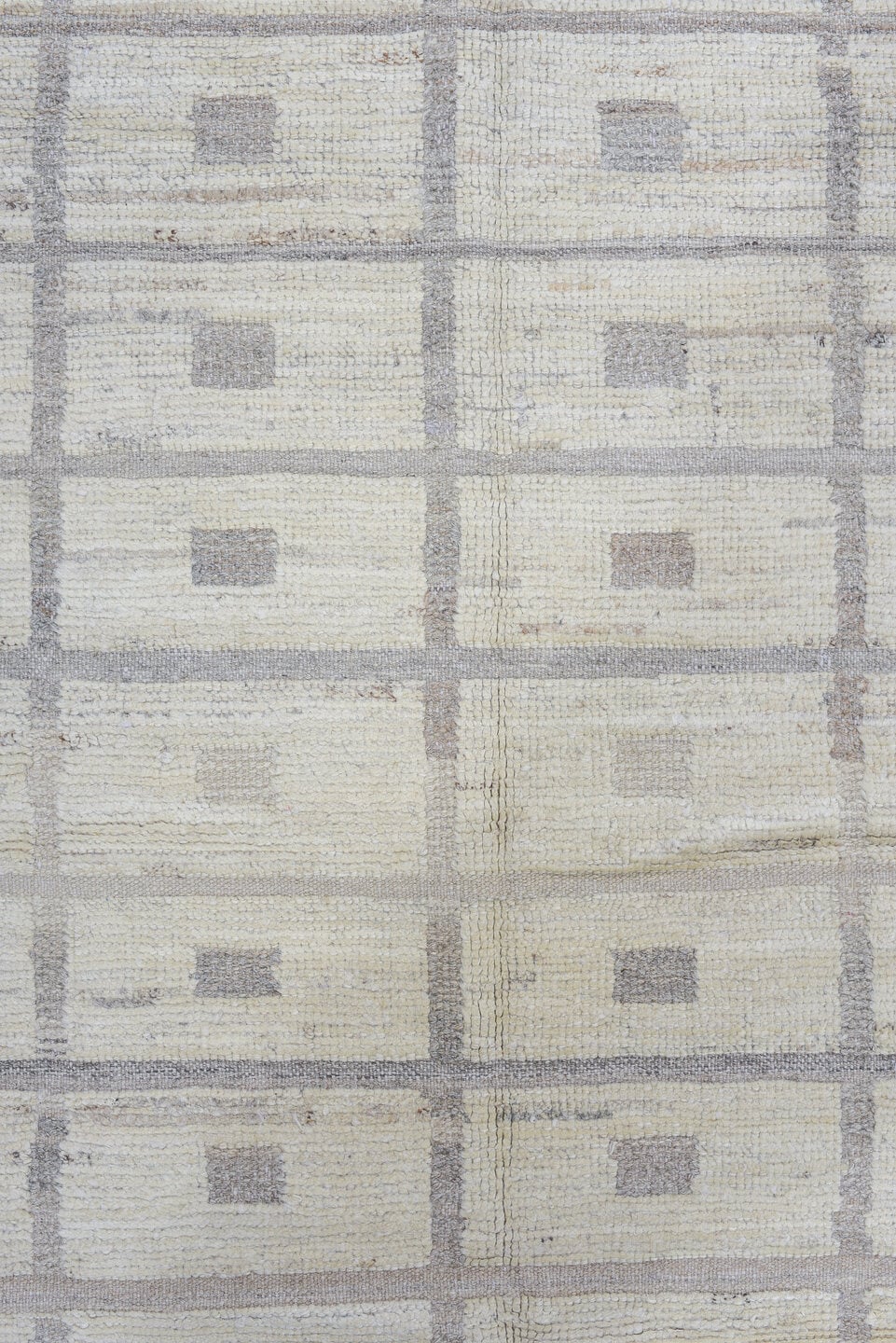 3' x 11' one-of-a-kind handmade vintage Tulu runner rug. Color palette: ivory, taupe, beige, light_gray, gray, light gray