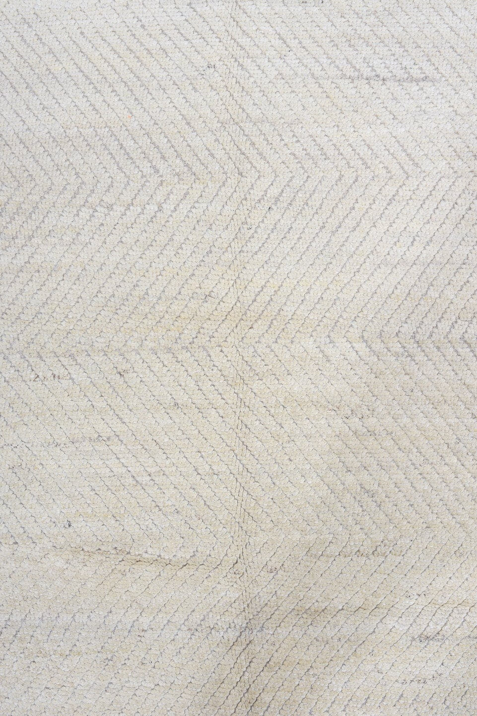 3' x 11' one-of-a-kind handmade vintage Tulu runner rug. Color palette: ivory, cream, taupe, light gray, beige, gray