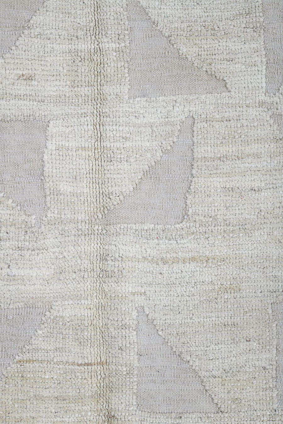3' x 10' one-of-a-kind handmade vintage Tulu runner rug. Color palette: ivory, cream, taupe, beige, light gray, gray