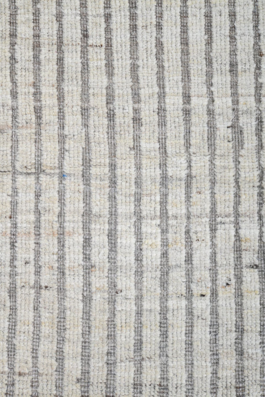 2' x 9' one-of-a-kind handmade vintage Tulu runner rug. Color palette: ivory, gray, taupe, beige
