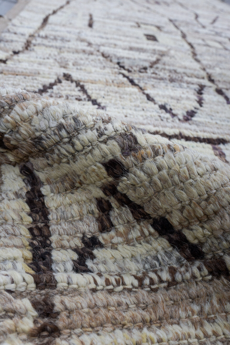 3' x 12' one-of-a-kind handmade vintage Tulu runner rug. Color palette: black, blue, dark gray, dim gray, gainsboro, gray