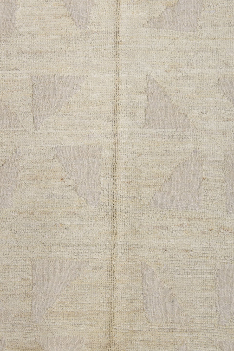 3' x 11' one-of-a-kind handmade vintage Tulu runner rug. Color palette: ivory, cream, beige, taupe, gray