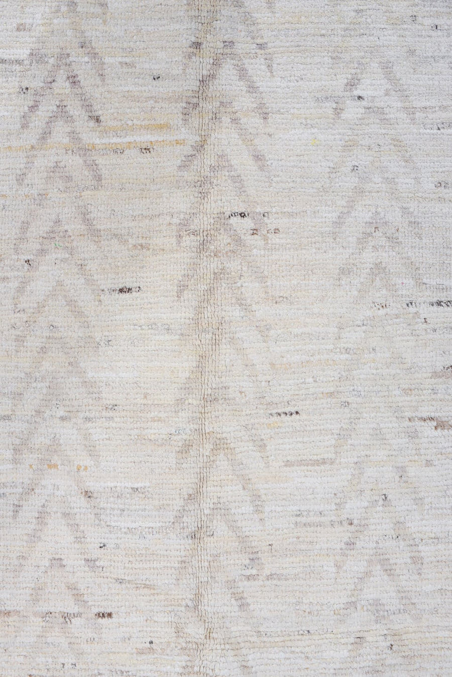3' x 11' one-of-a-kind handmade vintage Tulu runner rug. Color palette: ivory, cream, taupe, beige, light gray, gray