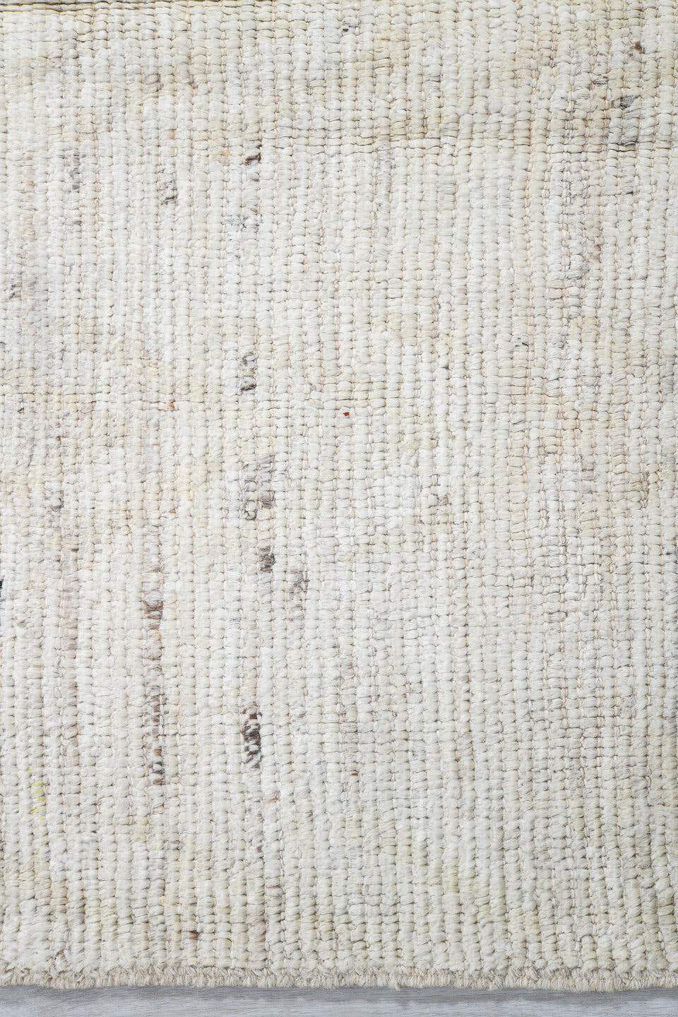 3' x 10' one-of-a-kind handmade vintage Tulu runner rug. Color palette: ivory, taupe, beige, gray