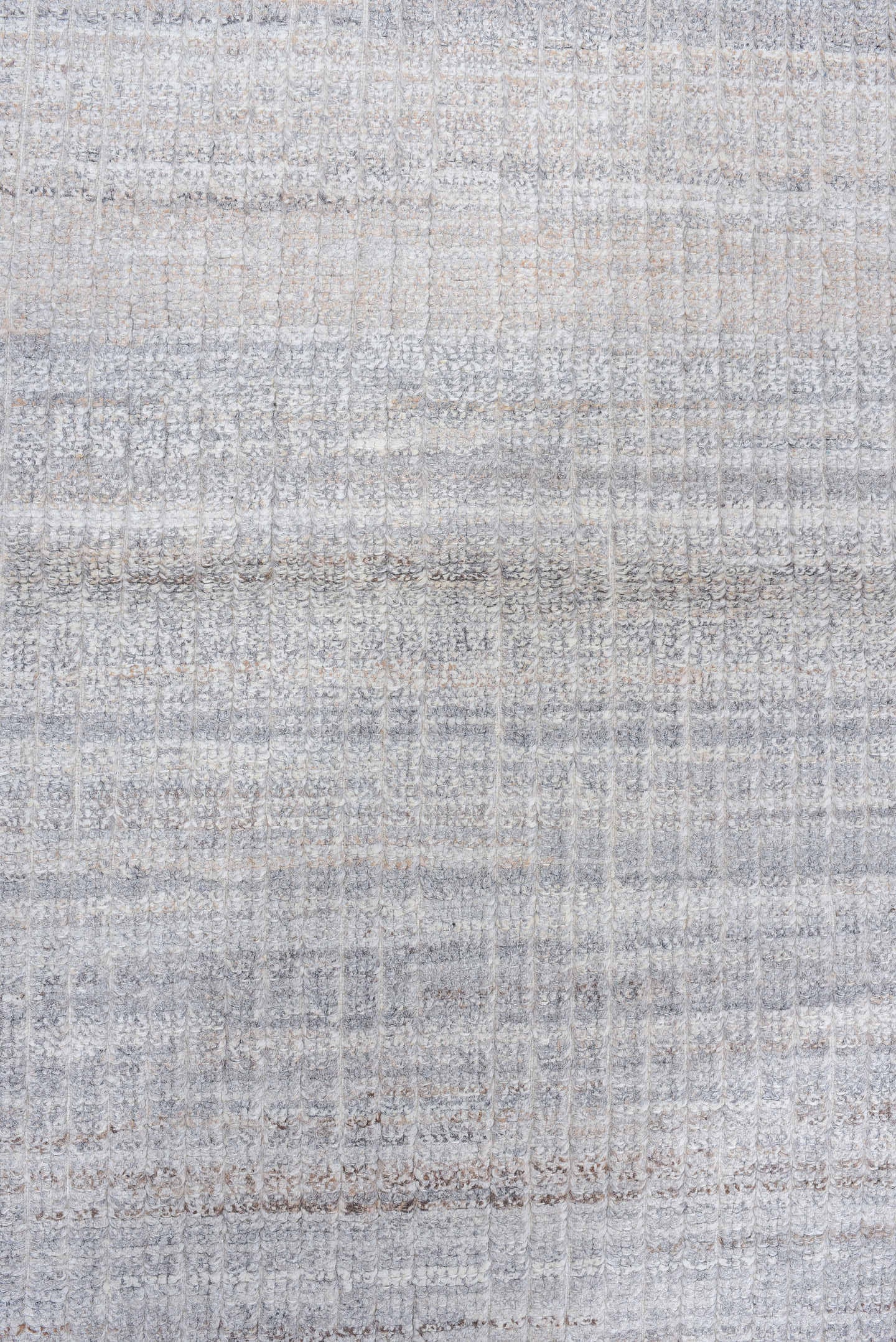 3' x 9' one-of-a-kind handmade vintage Tulu runner rug. Color palette: ivory, taupe, gray, beige, charcoal, black