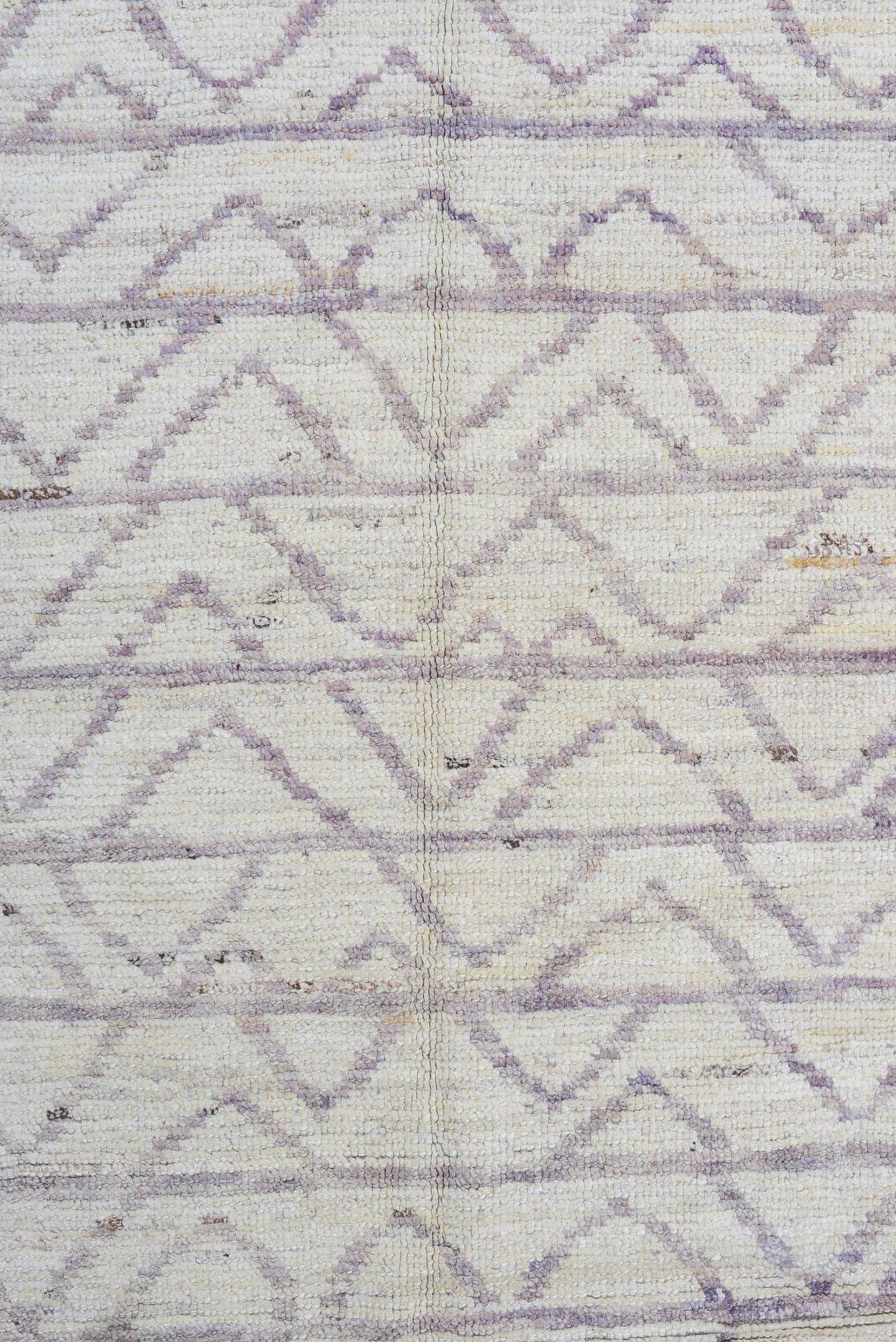 3' x 10' one-of-a-kind handmade vintage Tulu runner rug. Color palette: ivory, taupe, gray, cream, beige