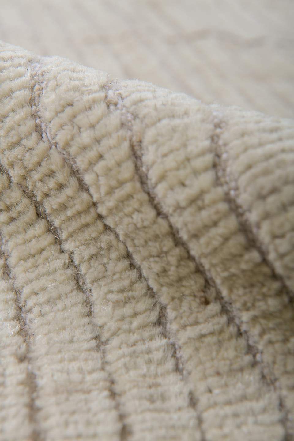 3' x 10' one-of-a-kind handmade vintage Tulu runner rug. Color palette: ivory, cream, taupe, charcoal, beige, gray, black