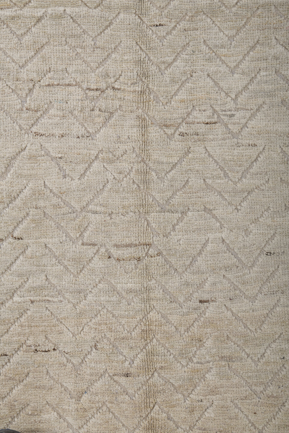 3' x 11' one-of-a-kind handmade vintage Tulu runner rug. Color palette: brown, dark gray, dim gray, gray, light gray