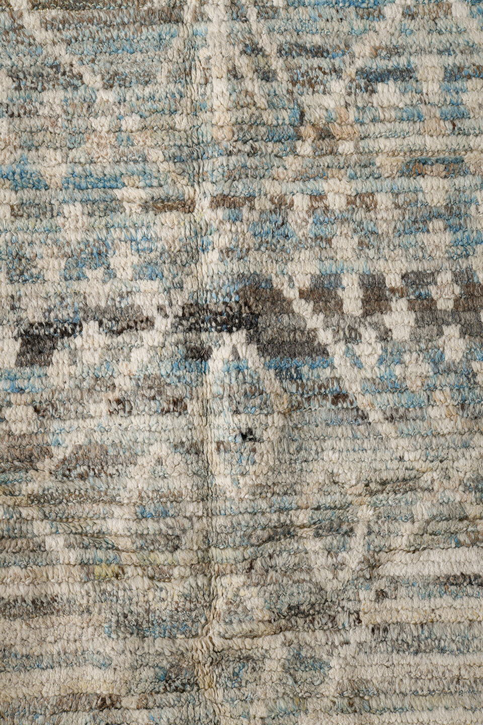 2' x 12' one-of-a-kind handmade vintage Tulu runner rug. Color palette: black, dark gray, gainsboro, gray, light gray