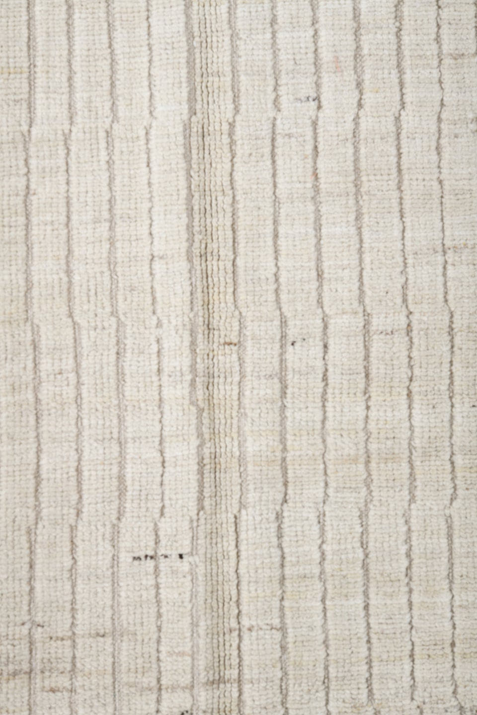 3' x 11' one-of-a-kind handmade vintage Tulu runner rug. Color palette: ivory, cream, beige, taupe, gray