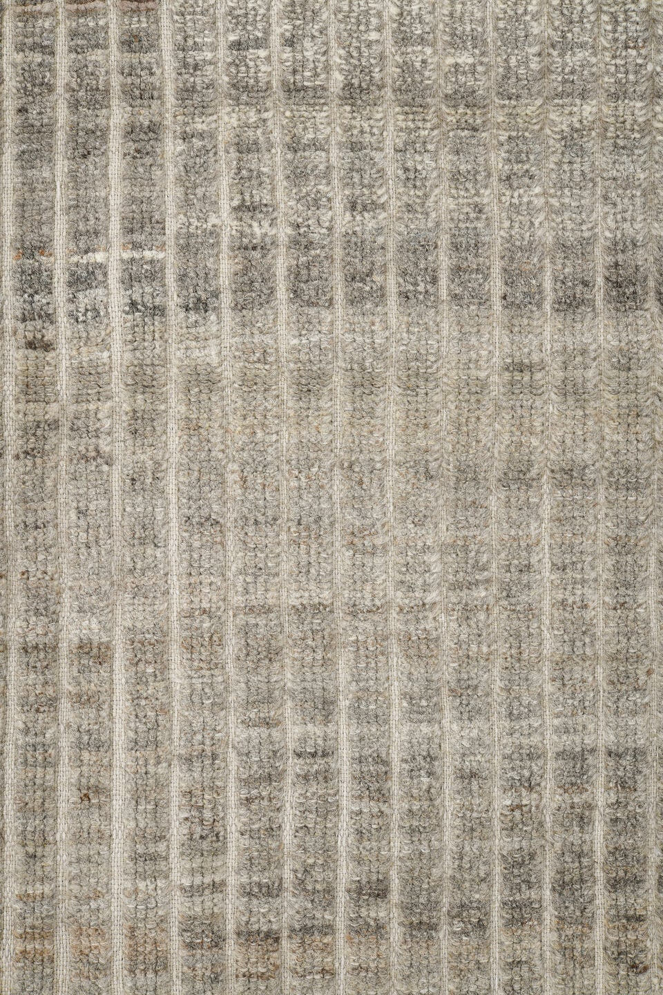 2' x 9' one-of-a-kind handmade vintage Tulu runner rug. Color palette: ivory, taupe, gray, cream, charcoal, beige, black