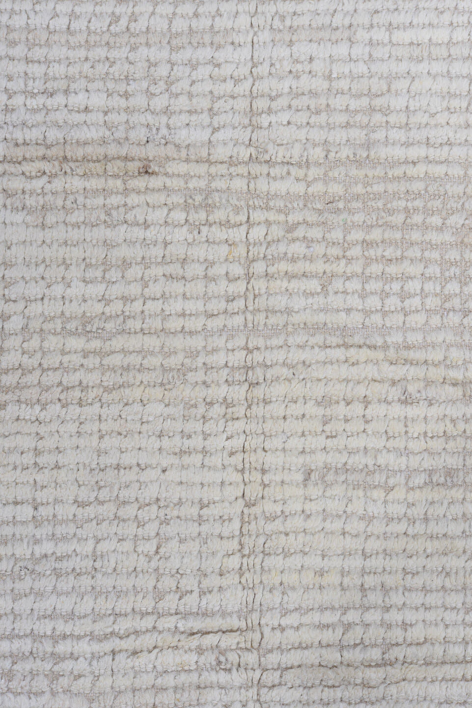 3' x 11' one-of-a-kind handmade vintage Tulu runner rug. Color palette: ivory, beige, taupe, cream, gray