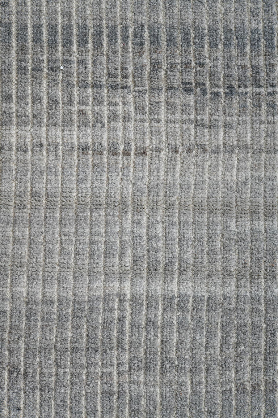 3' x 9' one-of-a-kind handmade vintage Kilim runner rug. Color palette: gray, ivory, slate, cream