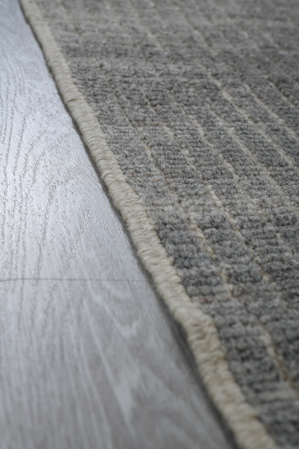 3' x 9' one-of-a-kind handmade vintage Kilim runner rug. Color palette: gray, ivory, slate, cream