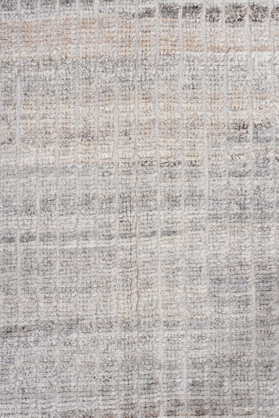 3' x 11' one-of-a-kind handmade vintage Tulu runner rug. Color palette: ivory, slate, taupe, gray, charcoal, beige, black