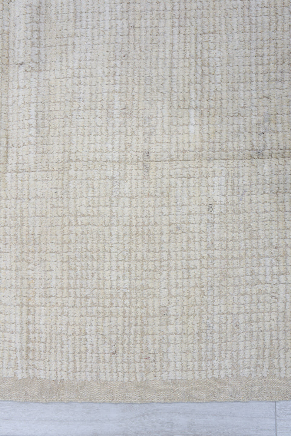 3' x 10' one-of-a-kind handmade vintage Tulu runner rug. Color palette: ivory, cream, beige, taupe, charcoal, gray, black