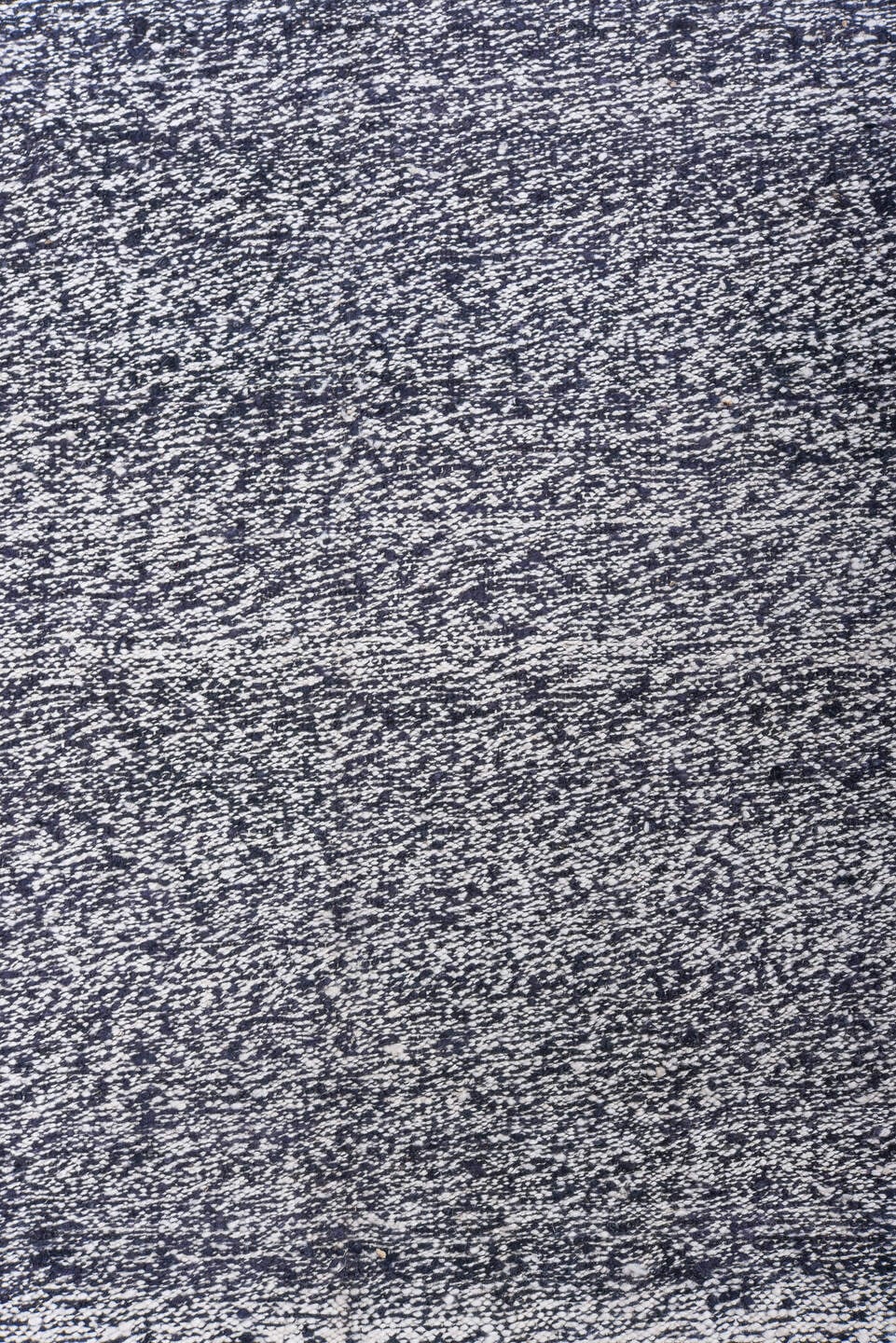 9' x 12' one-of-a-kind handmade vintage Tulu large size rug. Color palette: gray, charcoal, ivory, black