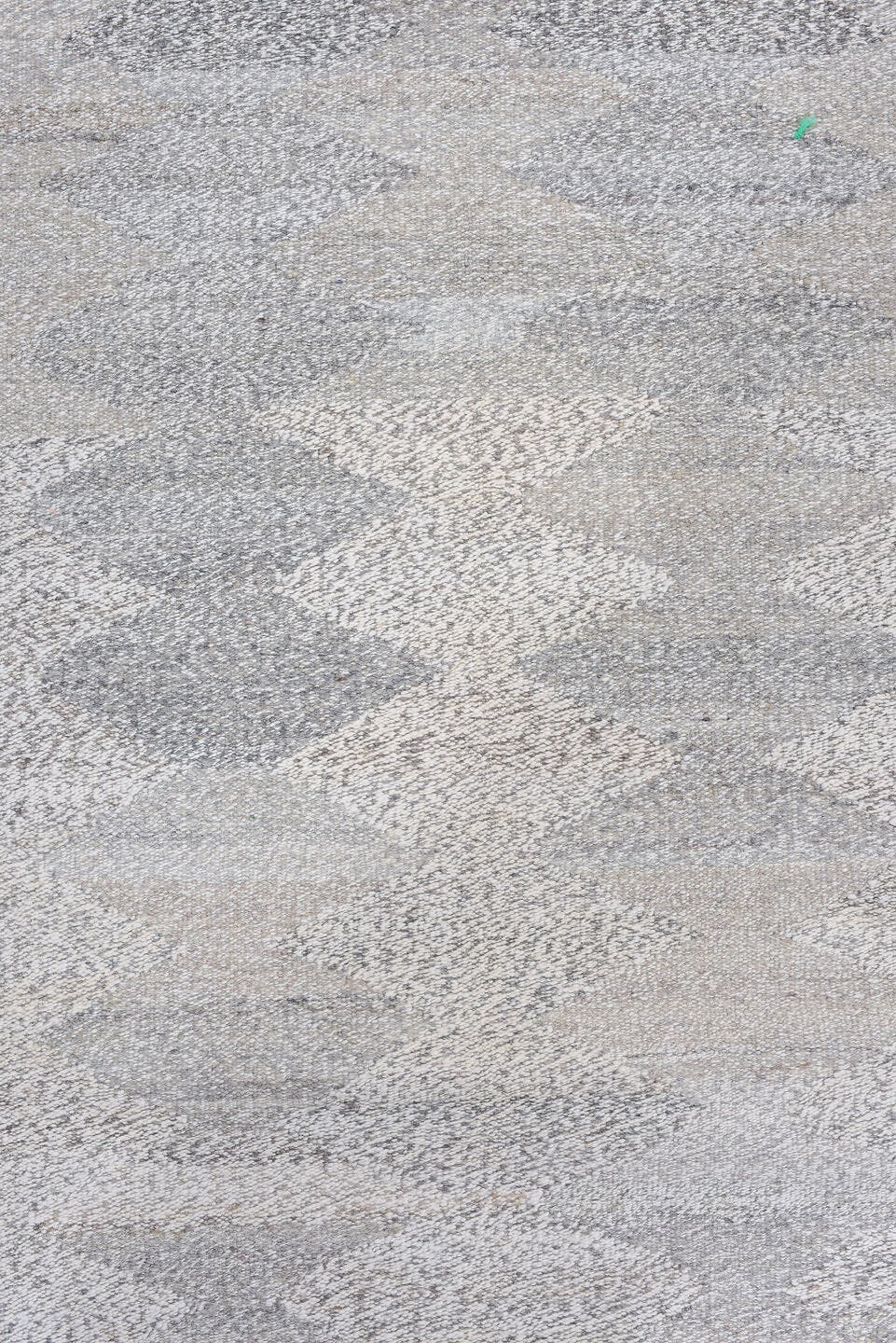2' x 12' one-of-a-kind handmade vintage Kilim runner rug. Color palette: ivory, gray, taupe, cream, beige