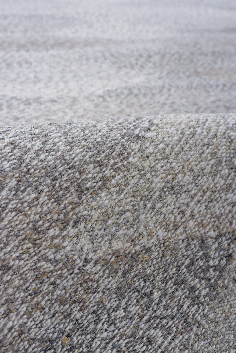 2' x 12' one-of-a-kind handmade vintage Kilim runner rug. Color palette: ivory, gray, taupe, cream, beige