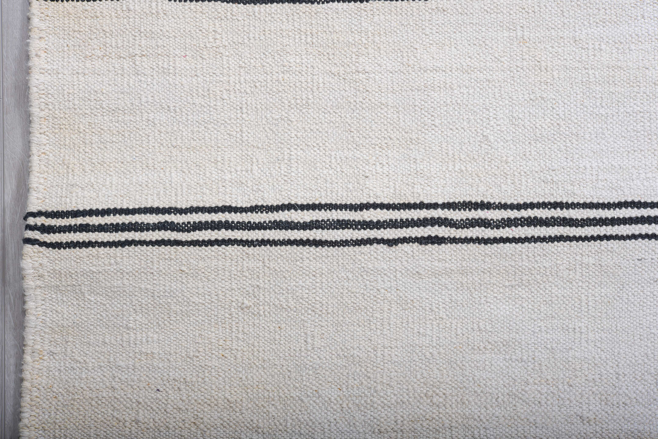 12' x 19' one-of-a-kind handmade vintage Kilim oversize rug. Color palette: black, charcoal, dark gray, dim gray, gainsboro