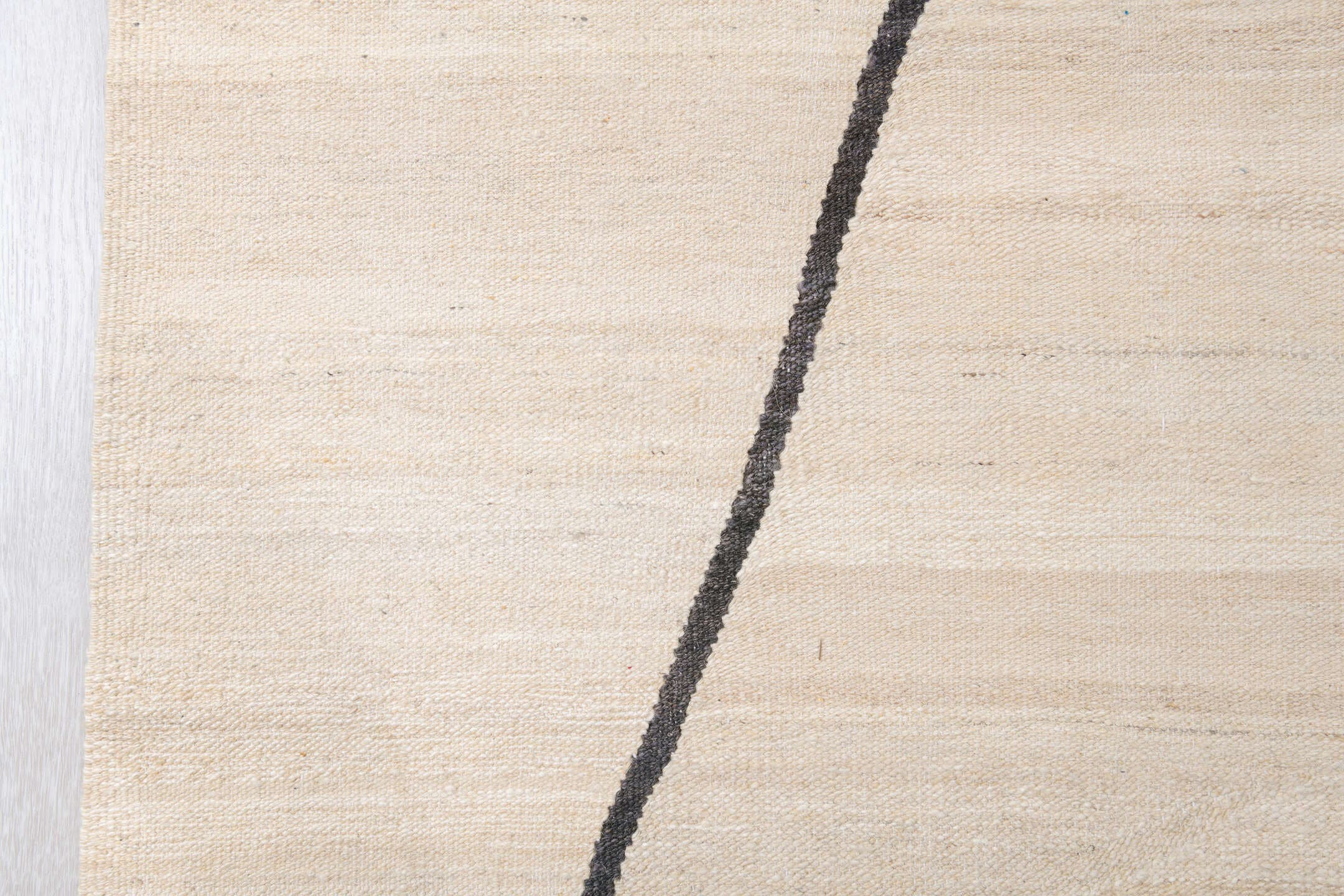 12' x 15' one-of-a-kind handmade vintage Kilim oversize rug. Color palette: ivory, charcoal, cream, gray, black