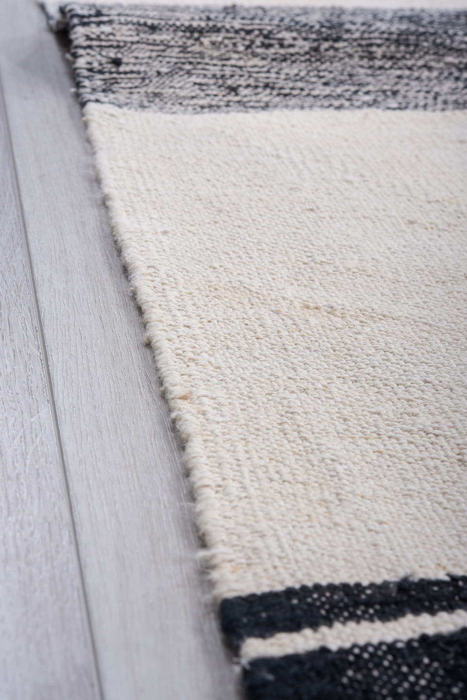 8' x 11' one-of-a-kind handmade vintage Kilim large size rug. Color palette: ivory, black, charcoal, cream, gray