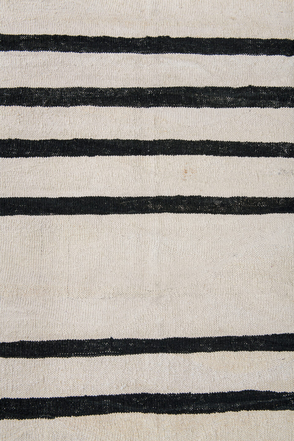 10' x 13' one-of-a-kind handmade vintage Kilim large size rug. Color palette: ivory, charcoal, gray, black