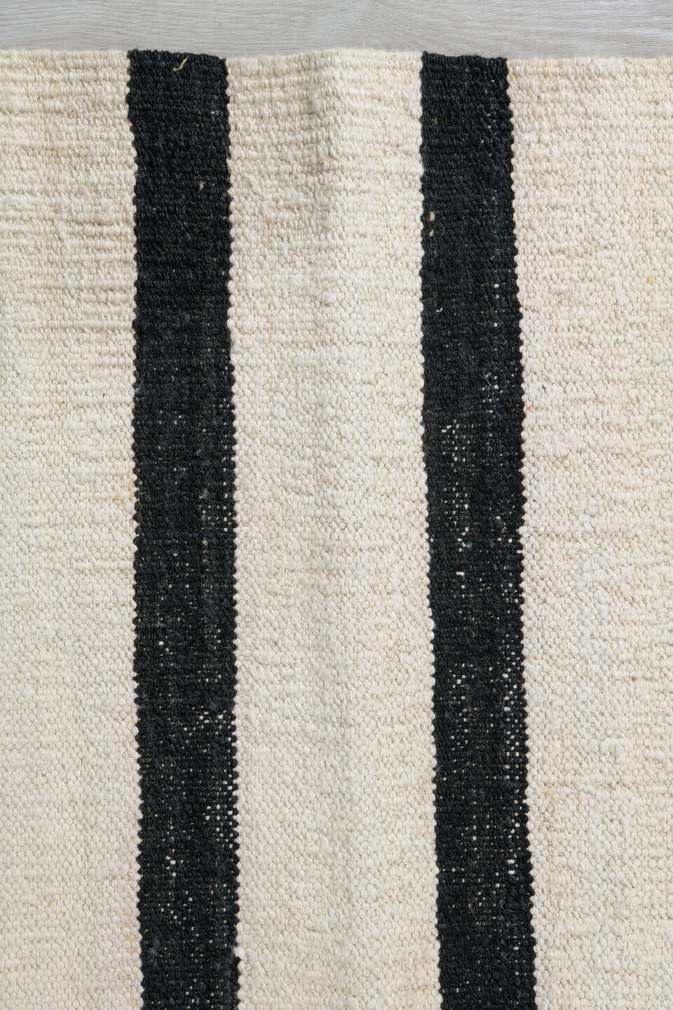 10' x 13' one-of-a-kind handmade vintage Kilim large size rug. Color palette: ivory, charcoal, gray, black