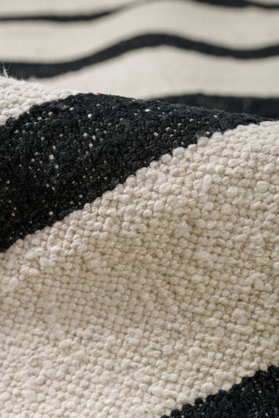 10' x 13' one-of-a-kind handmade vintage Kilim large size rug. Color palette: ivory, charcoal, gray, black
