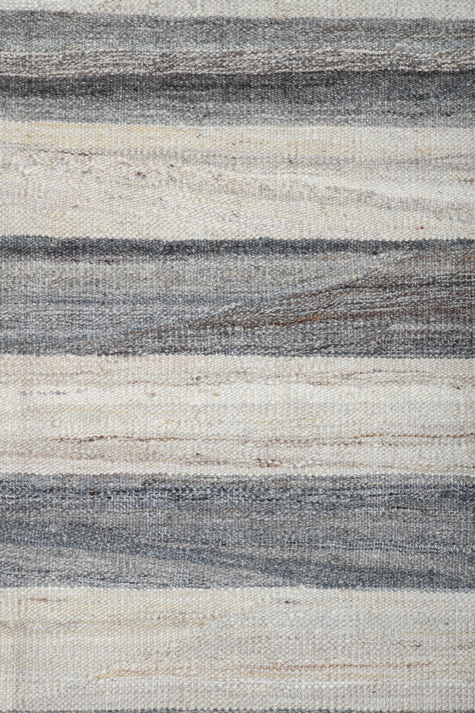 10' x 13' one-of-a-kind handmade vintage Kilim large size rug. Color palette: black, dark gray, dim gray, gainsboro, gray