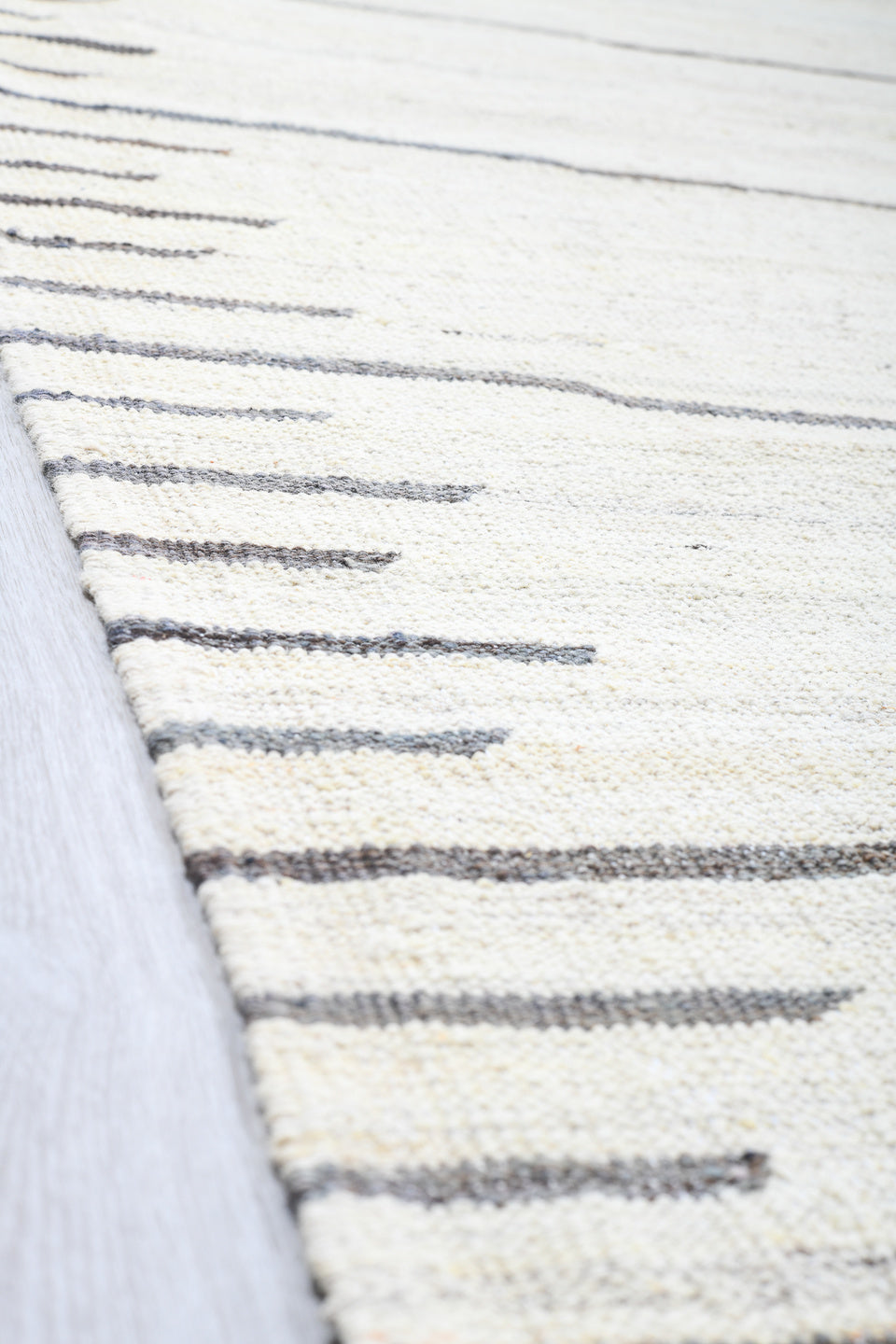 13' x 15' one-of-a-kind handmade vintage Kilim oversize rug. Color palette: black, charcoal, dark gray, gainsboro, gray