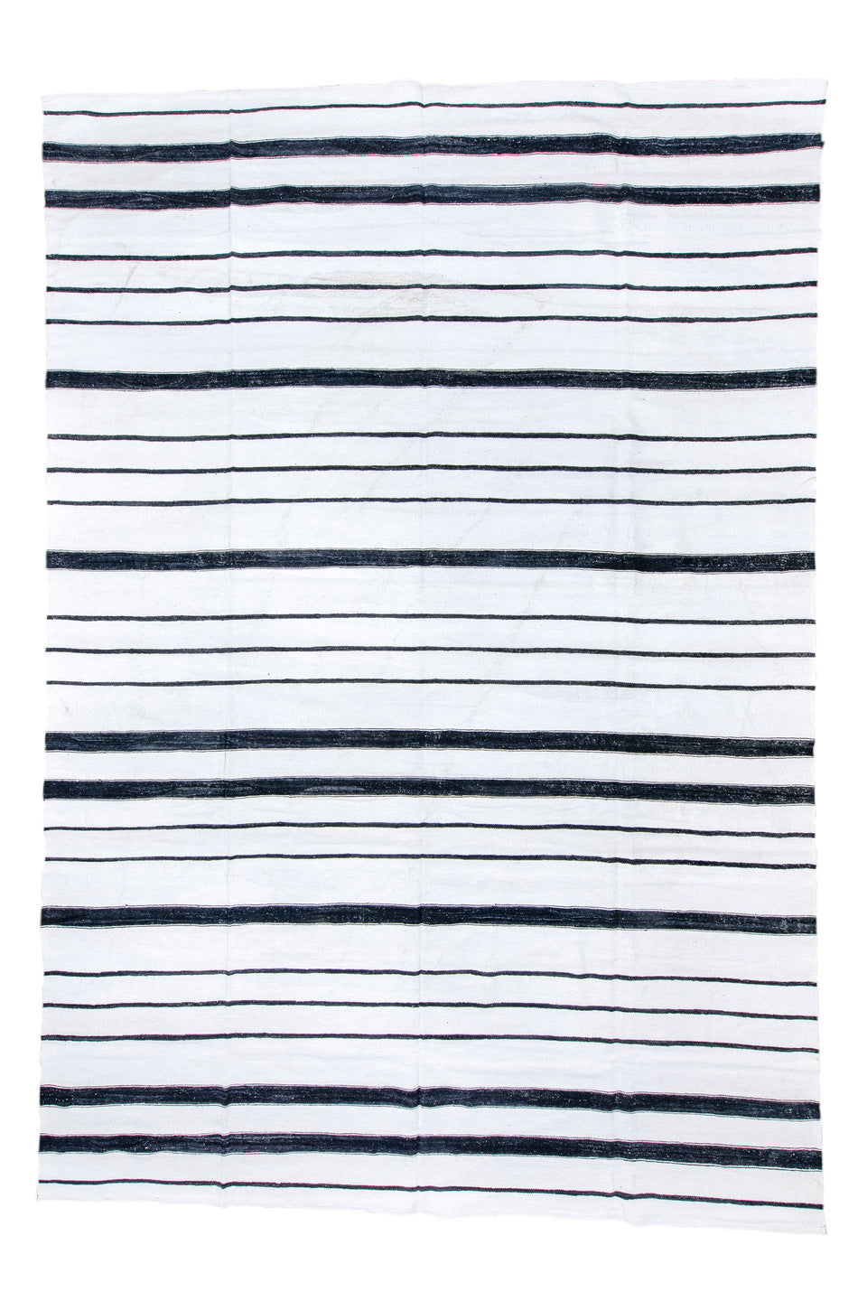 13' x 19' one-of-a-kind handmade vintage Kilim oversize rug. Color palette: alice blue, azure, blue, dark gray, gainsboro