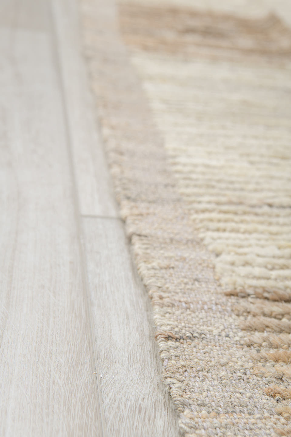 10' x 14' one-of-a-kind handmade vintage Tulu oversize rug. Color palette: ivory, camel, taupe, cream, beige, gray