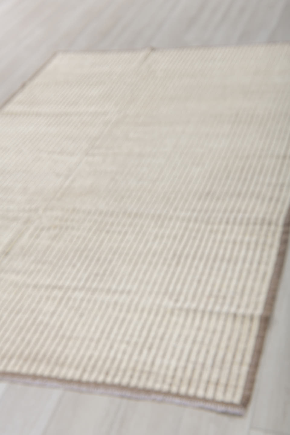 5' x 8' one-of-a-kind handmade vintage Tulu medium size rug. Color palette: ivory, taupe, brown, cream, beige, gray