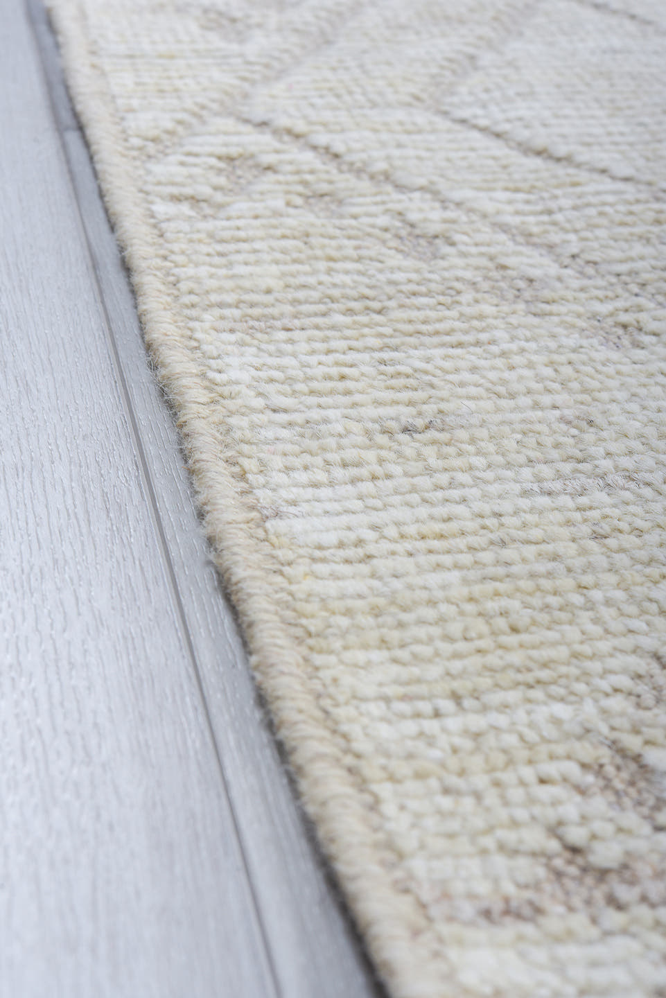 8' x 10' one-of-a-kind handmade vintage Tulu large size rug. Color palette: ivory, cream, taupe, beige, sand, gray