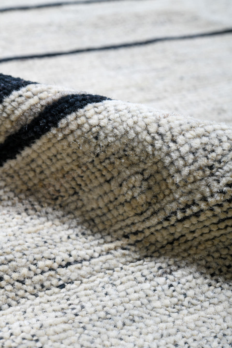 13' x 19' one-of-a-kind handmade vintage Tulu oversize rug. Color palette: ivory, charcoal, teal, taupe, gray, black, beige